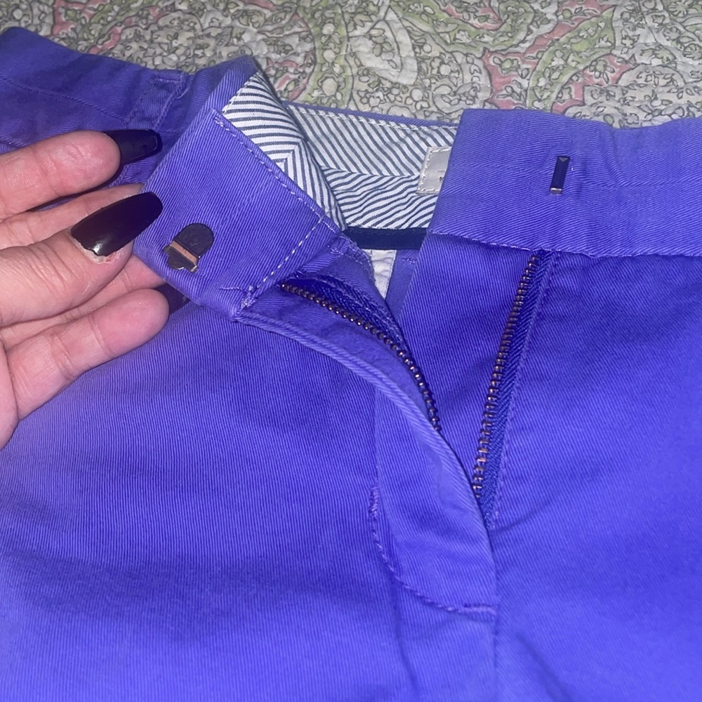 J. Crew Chino, broken-in shorts. Sz. 8 color purple - Picture 3 of 4